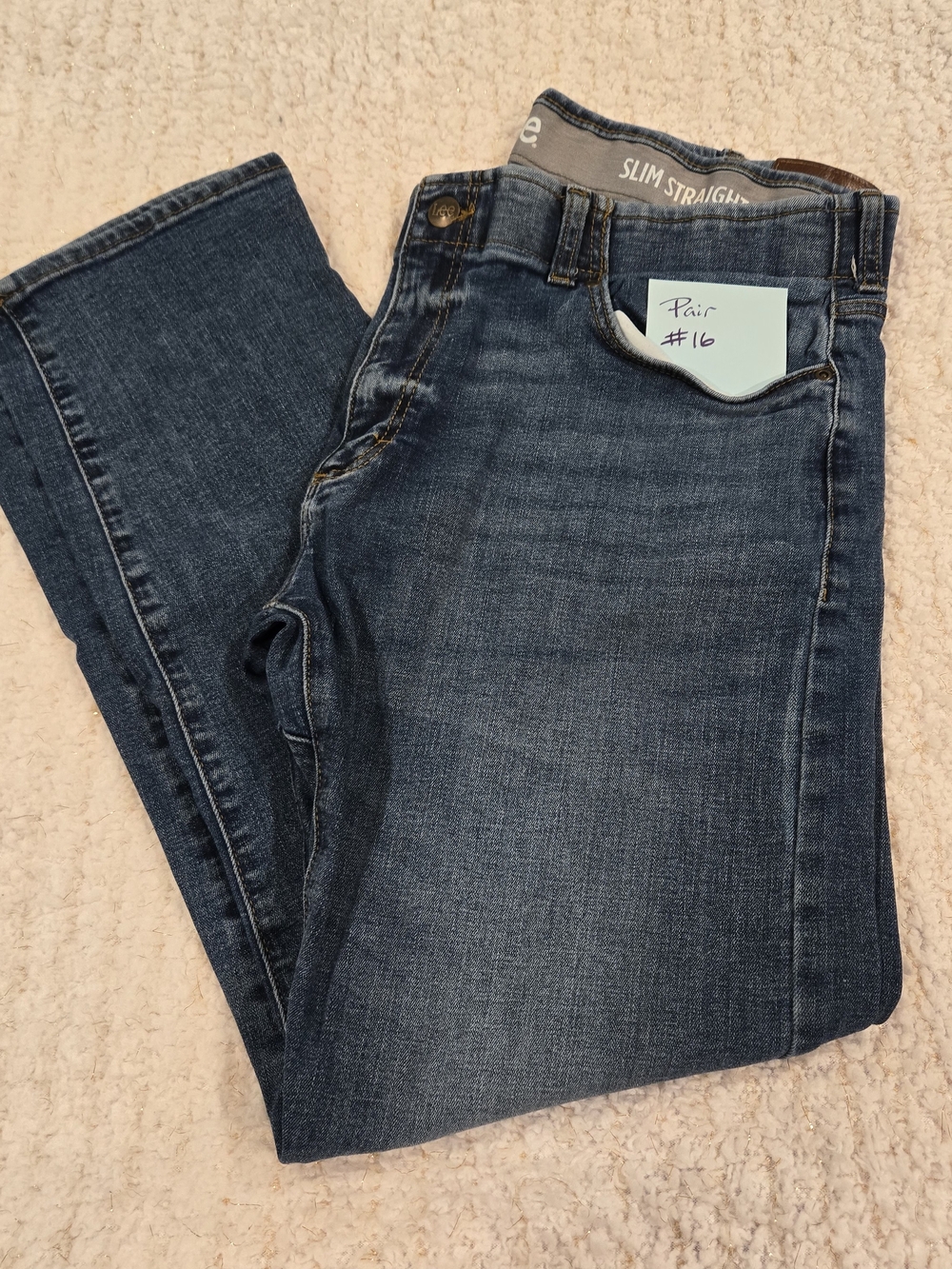 Lee Men's Slim Straight Dark Blue Jeans